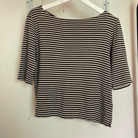 Striped Boat Neck Ralph Lauren T-Shirt - Picture 3 of 7